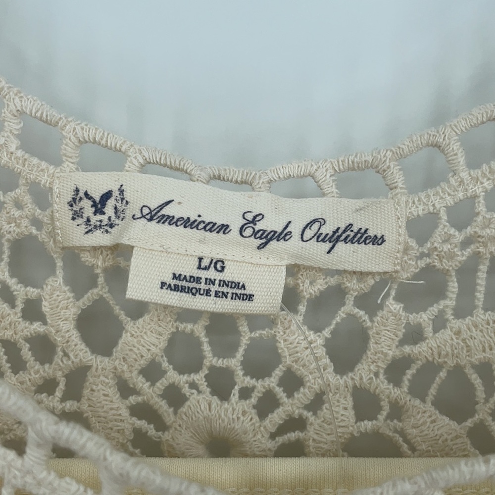 American Eagle Ivory Boho Lace Dress - Picture 3 of 7